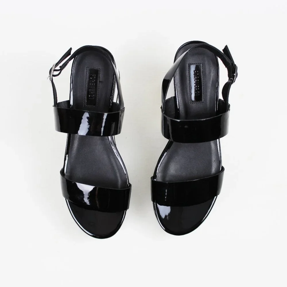 Forever 21 Monochrome Platform Sandals - Picture 9 of 16